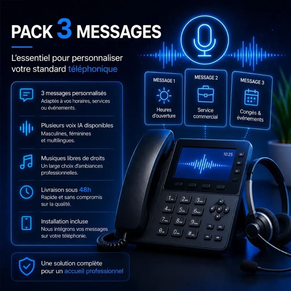 Pack 3 messages IA