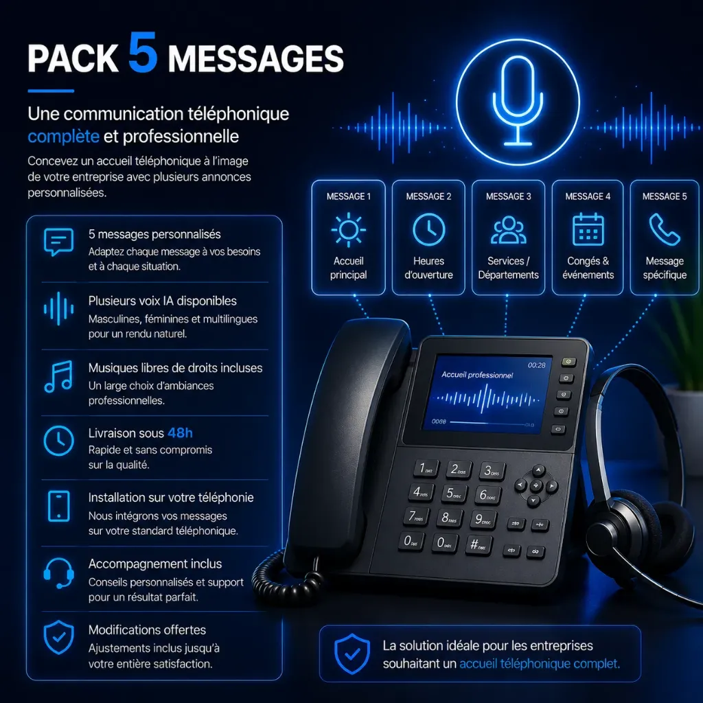 Pack 5 messages IA